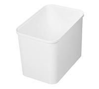 SmartStore - Poubelle tri sélectif - Utilisation polyvalente pour le recyclage du verre, du carton, du plastique - Design sobre, compact et élégant - En matériau recyclé - 76 l - Blanc
