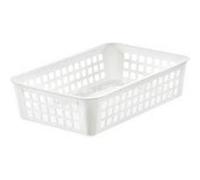 Corbeille en plastique pour salle de bain 10 litres - Blanc