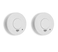 Smartwares Détecteurs de fumée 2 pcs 10x10x3,5 cm Blanc