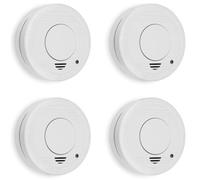 Smartwares Détecteurs de fumée 4 pcs 10x10x3,5 cm Blanc