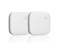 Smartwares Détecteurs de Fumée interconnectables - Lot de 2 - Jumelez jusqu'à 24 détecteurs Entre eux - Pile 5 Ans - Capteur Optique - Indicateur Lumineux - Bouton de Test/Silencieux - FSM-11652
