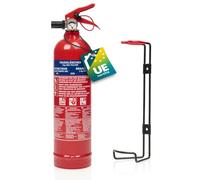 Smartwares Extincteur Poudre - 1 kg - pour Feux ABC - Adapté pour véhicules & domiciles - Support Inclus - FEX-18116