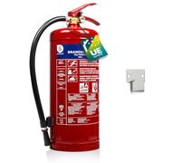 Smartwares Extincteur Poudre - 6 kg - pour Feux ABC - Adapté pour Gros véhicules & domiciles - Support Inclus - FEX-15167