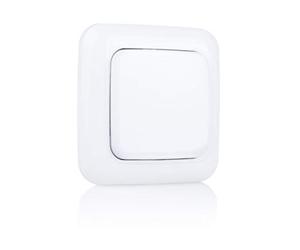 Smartwares Interrupteur Mural sans Fil Simple Plug & Connect - Utilisation intérieure - 1 Canal - Système domotique SH4-90162 Blanc