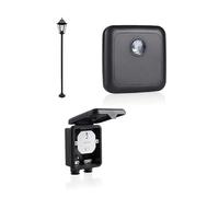 Smartwares - Kit d'automatisation de l'éclairage extérieur - Capteur de luminosité, réverbère de jardin et boîte de jonction domotique pour éclairage - SH4-90158 et 10.009.14 et SH4-90451
