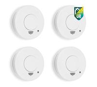Smartwares Détecteur de fumée jeu de 4 à pile(s) (Ø x H) 100 mm x 35 mm