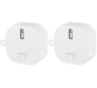 Smartwares SH4-90260 Module encastrable Plug et Connect, Contrôle de l'éclairage jusqu'à 1 000 W, Compatible avec tous les émetteurs, Blanc (Lot de 2)
