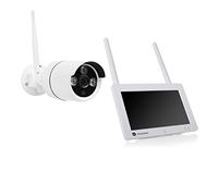 Smartwares Système de surveillance extérieur CMS-30400, WiFi, vision nocturne, détecteur de mouvement