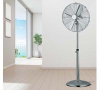 Smartway SVP40XC, Ventilateur domestique, Chrome, Sol, Métal, Plastique, 40 cm, AC