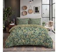 SMBHIAON Set Housse De Couette À Baies Feuilles Vigne 240X220Cm 2 Personne Et 2 X Taie d'oreiller 65X65 Cm Parure De Lit Style Pastoral Végétal avec Fermeture Eclair,Vert Menthe