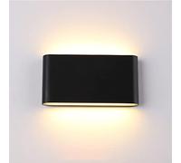 SMCCYYSD Applique Murale carrée étanche IP65 | Appliques murales à éclairage indirect | Luminaires d'intérieur pour Salon, Chambre, Couloir | Lampes d'extérieur pour Cour, terrasse (Noir, 6