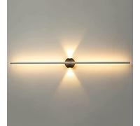 SMCCYYSD Applique Murale d'angle linéaire pour canapé, Appliques murales LED Modernes, Lampe en métal Blanc avec Abat-Jour en Silicone, luminaire Suspendu à Longue Bande pour Couloir
