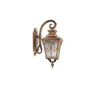 SMCCYYSD Applique Murale étanche IP54 pour extérieur, Lanterne pour îlot ou allée, Applique sur Poteau en Aluminium moulé sous Pression (Bronze - 56 x 34 cm)