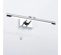 SMCCYYSD Applique Murale LED pour Miroir de Salle de Bain, Applique chromée avec Cordon, Lampe de Toilette, luminaire Frontal pour Salle de Bain au-Dessus du Miroir, éclairage pour Cadre ph