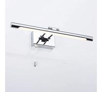 SMCCYYSD Applique Murale LED pour Miroir de Salle de Bain, Applique chromée avec Cordon, Lampe de Toilette, luminaire Frontal pour Salle de Bain au-Dessus du Miroir, éclairage pour Cadre ph