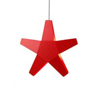 SMD Design Advent Étoile étoile de l’avent rouge. 40 cm. câble textile gris clair