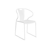 SMD Design Chaise avec accoudoirs Piazza Blanc