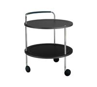 SMD Design Chariot de service Trolley Round gris foncé. structure chromée