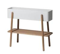 SMD Design Table pots de fleurs Prunella Blanc-Chêne