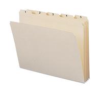 Smead 11769 Lot de 31 chemises à indexation 1/5 coupe 1-31 avec onglet supérieur Lettre Manille