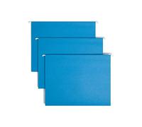 Smead 64068 Lot de 25 dossiers suspendus standard Bleu ciel 1/5 onglets réglables Format lettre