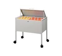 Smead - Chariot Pour 80 Dossiers Suspendu + Couvercle Gris