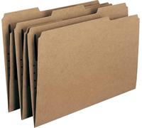 Smead Fermeture dossiers de fichiers, 1 Fermeture, renforcé 1/3-Cut Tab, Legal Size, kraft, 50 par boîte (19834)