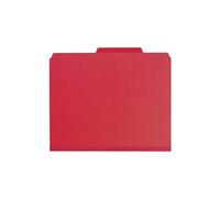 Smead Pressboard 14031 Lot de 10 classeurs de classement avec attaches SafeSHIELD, 2 intercalaires, extension de 5,1 cm, format lettre, rouge vif, 10 par boîte