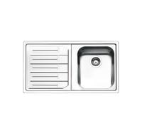 Smeg LP861S2 Évier encastrable 1 baignoire et égouttoir gauche inox 86 x 50 cm