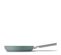 Smeg Poêle à frire FPF2802EGM – 28 cm, céramique, poignée en acier inoxydable, vert émeraude