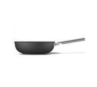 Smeg WOF3002BLM Wok, 30 cm, Keramik, Edelstahlgriff, Mattschwarz
