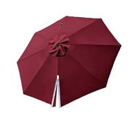 SMELEDFCFK Auvent De Remplacement pour Parasol 8 Baleines Toile De Remplacement pour Parasol Déporté 300cm 350cm Rond Tissu De Remplacement pour Parasol(Burgundy,3.5m(11.5ft))
