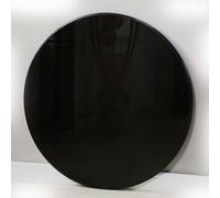 SMELEDFCFK Dessus De Table Ronde en Verre Trempé Tableau De Table Épaisseur 6mm Plateau en Verre Noir 40cm-100cm Bords Lisse, Robuste, Facile À Nettoyer(65cm(26in))