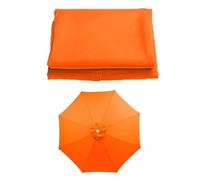 SMELEDFCFK Toile De Remplacement Pour Parasol 6 Baleines/8 Baleines Auvent De Parasol 200/230/250/270/300/350cm Toile De Parasol Rond Housse De Parasol De Table De March Protection UV(Orange,3m/10ft(6