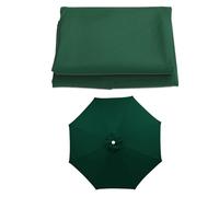 SMELEDFCFK Toile De Remplacement Pour Parasol 6 Baleines/8 Baleines Auvent De Parasol 200/230/250/270/300/350cm Toile De Parasol Rond Housse De Parasol De Table De March Protection UV(Dark Green,3.5m/