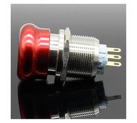 SMGLRUEAT Emergency Stop Switch 1pc 22mm Waterproof Stainless Steel Waterproof Metal Latching Emergency Stop Push Button Switch Button Switch