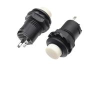SMGLRUEAT Emergency Stop Switch DS-228 3A /125VAC 1.5A/250VAC On/Off Latching Momentary Push Button Switches DS-428 Self Locking Push Button Switch(Self Locking White,100PCS)