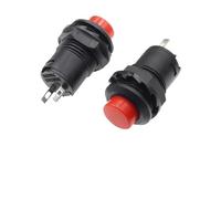 SMGLRUEAT Emergency Stop Switch DS-228 3A /125VAC 1.5A/250VAC On/Off Latching Momentary Push Button Switches DS-428 Self Locking Push Button Switch(Momentary Red,100PCS)