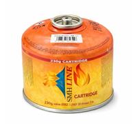 SMH LINE® Lot de 12 cartouches à visser butane de 230 g - Filetage universel 7/16 - Cartouches de gaz à valve EN 417 - Pour réchaud de camping - Chauffage à gaz - Chalumeau à souder
