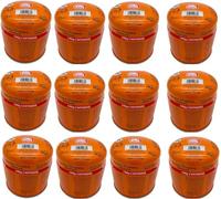 SMH LINE® Lot de 12 cartouches de gaz butane perçables universelles de 190 g avec valve de sécurité, brûleur Bunsen, gaz propane, réchaud de camping, chauffage à gaz, chalumeau, système d'arrêt de gaz