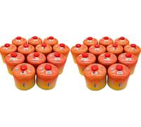 SMH LINE® Lot de 24 cartouches à visser au butane de 500 g - Filetage universel 7/16 - Cartouches de gaz à valve EN 417 - Pour réchaud de camping - Chalumeau à gaz - Chalumeau à souder