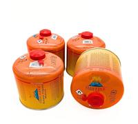 SMH LINE® Lot de 4 cartouches à visser butane de 500 g - Filetage universel 7/16 - Cartouches de gaz à valve EN 417 - Avec filetage - Pour brûleur Bunsen - Mélange de propane - Réchaud de camping -
