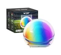 Smiling Shark FCL-01 Lampe de Nuit, Super Lumineuse 6 Modes RGB Mini Lumière de Fête Ultra-Compacte en Forme de Ballon de Football Portable Rechargeable Lampe Camping pour Regarder le Match (1 Pack)
