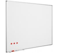 SMIT Visual Tableau blanc Softline aluProf 8mm émaillé acier blanc 60x90cm