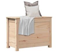 smnyxs Boîte de Rangement 60x32x45,5 cm Bois Massif de pin | Bois de pin massif, grain droit, aspect rustique, grand espace, couvercle hydraulique à gaz, cadre stable