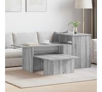 smnyxs Table Console Grise Sonoma 91,5 x 35 x 38,5 cm Bois d'Ingénierie | Meuble d'appoint moderne, rangement polyvalent, style épuré, intérieur salon ou entrée, entretien facile