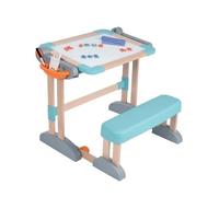 Smoby - Bureau Modulo Space - Transformable en Tableau Double Face - 80 Accessoires Inclus - Dès 3 Ans - 420304
