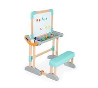 Smoby Bureau en bois pliable 2-en-1