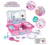 Smoby - Gabby et la Maison Magique - Valise Beauté - Coiffure + Onglerie + Maquillage Factice - 15 Accessoires - A Partir de 3 Ans - Fabrication Française