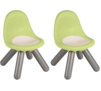 Smoby Life - Kid Chaise Verte - Utilisation Intérieure et Extérieure - Traitée Anti- UV - Matière Recy A Partir de 18 Mois - Fabrication Française (Lot de 2)